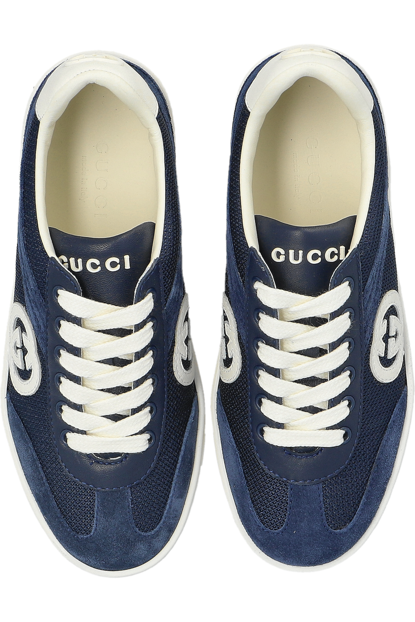 GUCCI CHILDREN ネイビーキャンバス テニス スニーカー 13.5 Gucci Kids Sneakers with logo | Kids's | Vitkac